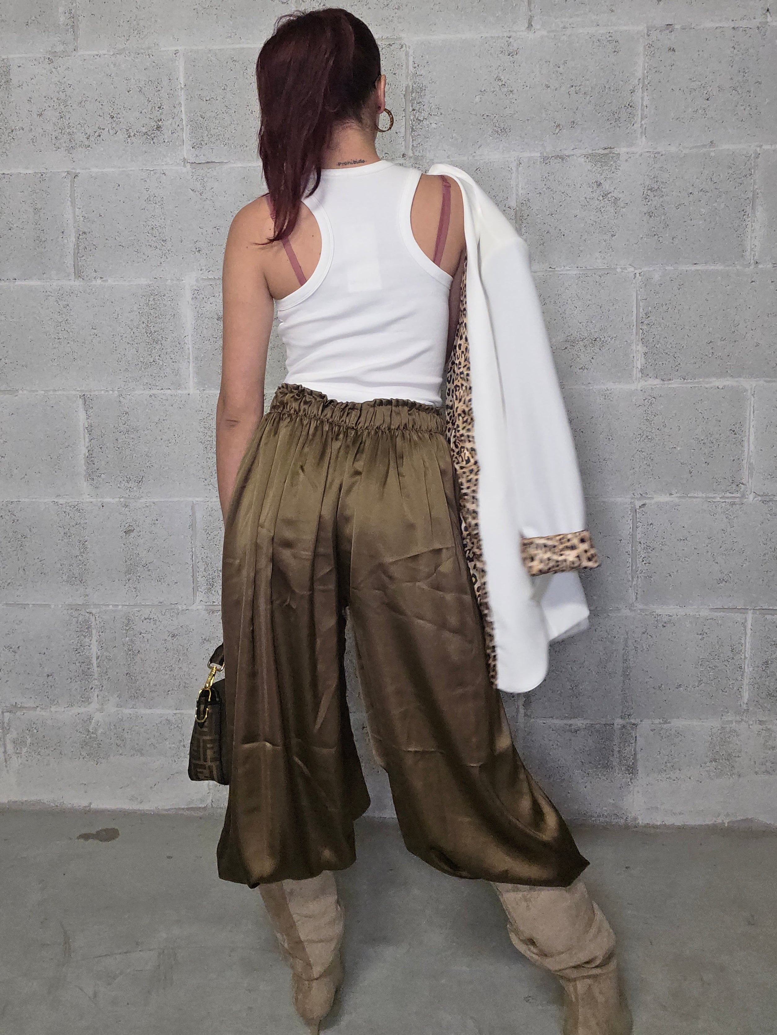 Pantalone Velvet Bronzo