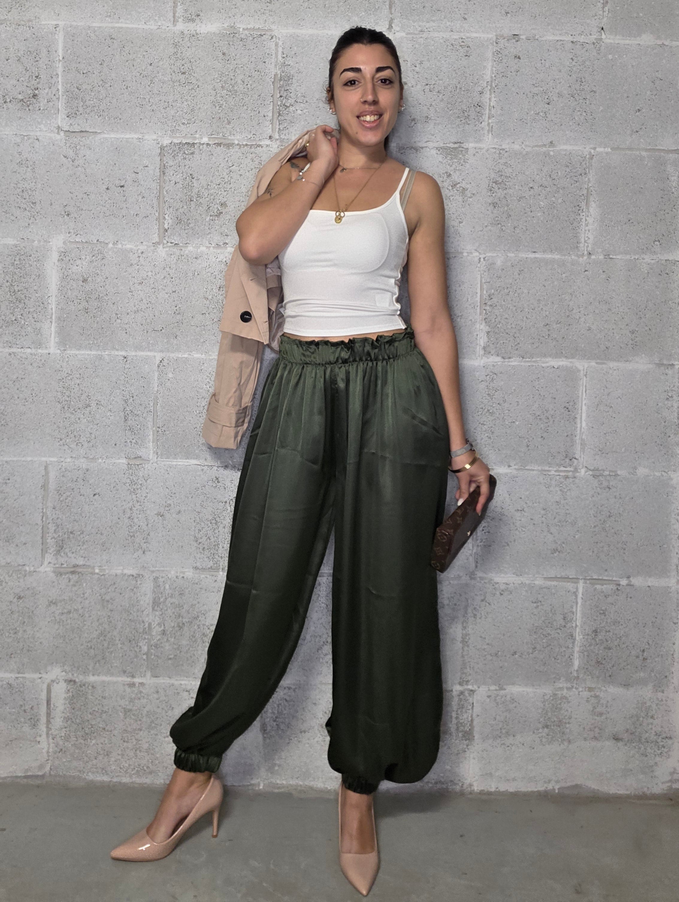 Pantalone Velvet verde