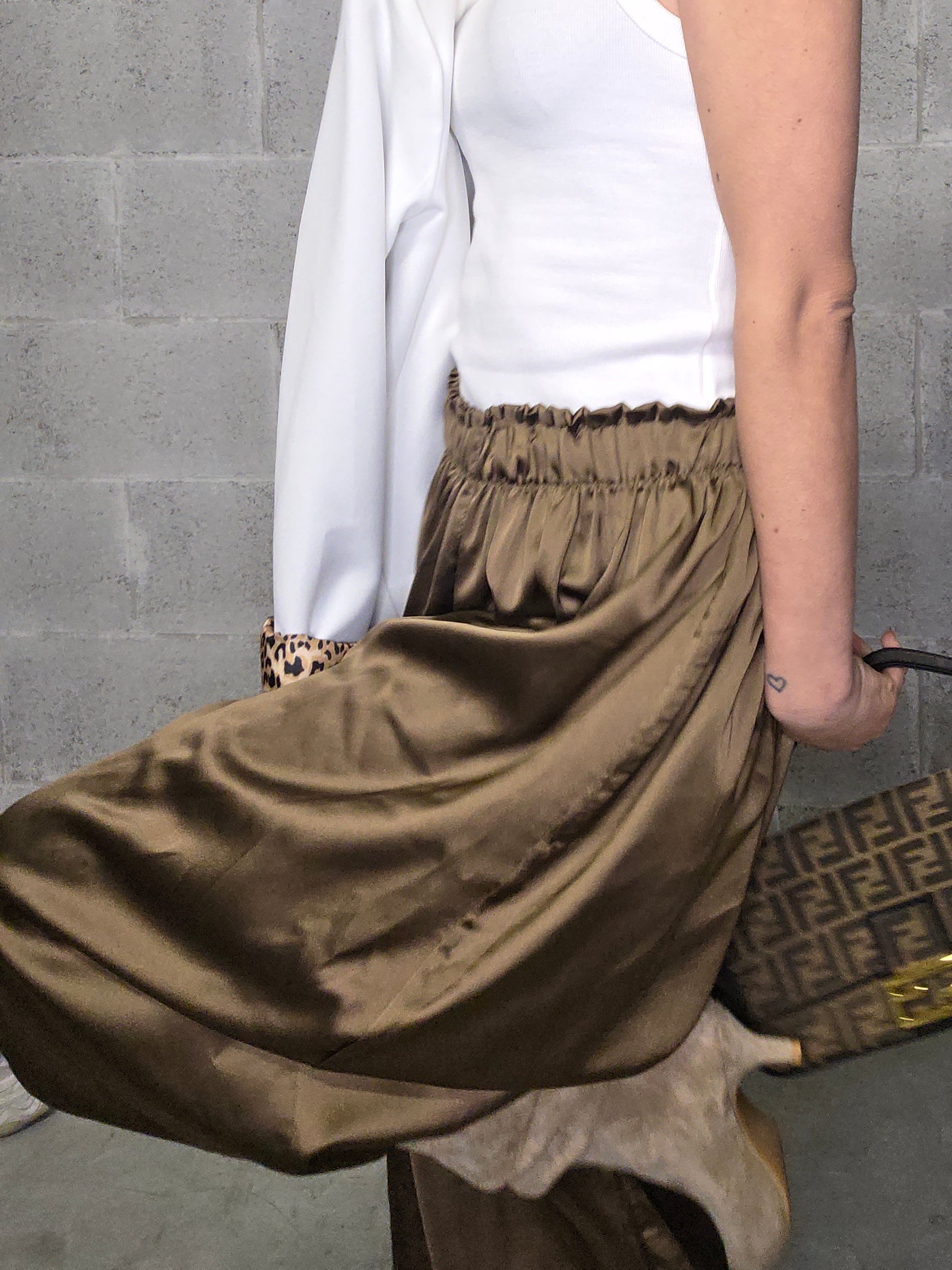 Pantalone Velvet Bronzo