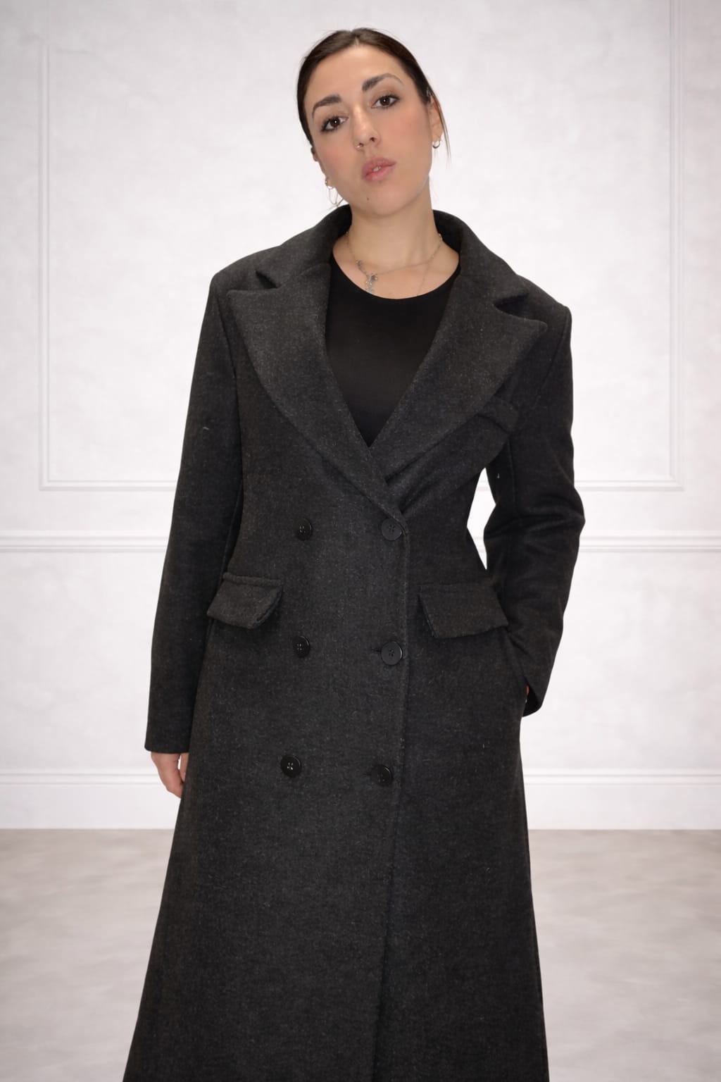 Cappotto Scarlet Nero